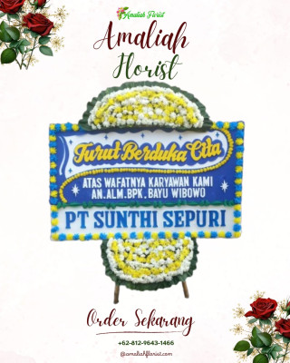 Papan Bunga Duka di Joring Lombang